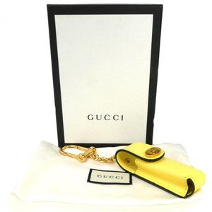 Authentic Gucci Gg Marmont Lip Case Light Yellow/… - image 1